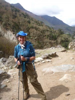 Julia Hubbel hiking in Nepal